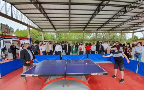 San Pedro: Inauguran polideportivos en D�a de la Juventud