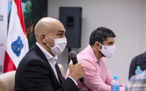 Mazzoleni y Rodr�guez analizaron acciones conjuntas para luchar contra el Covid-19 y el dengue