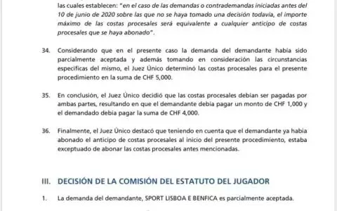 FIFA emplaza a Cerro a pagar 1,3 millones de euros al Benfica