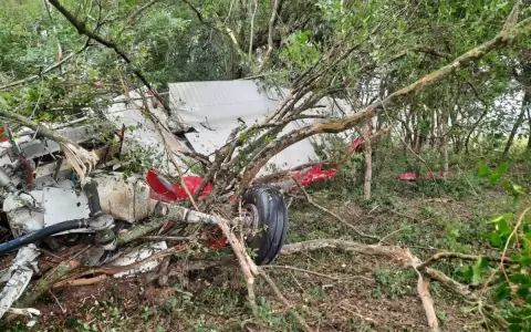 Por la intensa humareda, cae avioneta en Itap�a y piloto muere al instante