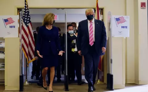 Voto anticipado de Donald Trump en Florida