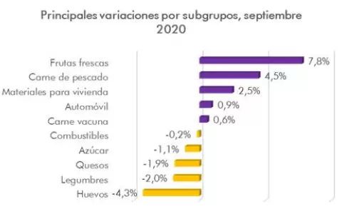 Precios de la canasta en alza