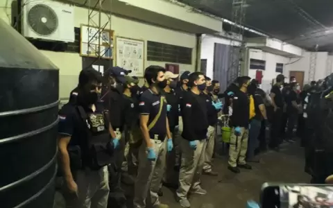 Desbaratan laboratorio casero en Tacumb� en requisa sorpresa