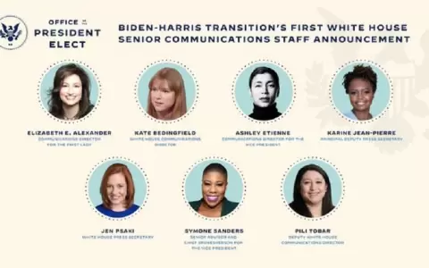 Biden nombr� su equipo de comunicaciones compuesto solo por mujeres
