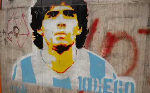 La historia detr�s de la pintura que homenajea a Maradona en Siria