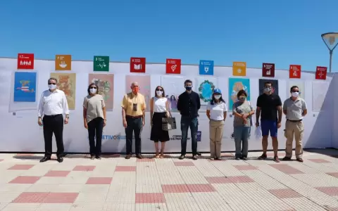 Artistas presentan mural de los ODS para generar conciencia social