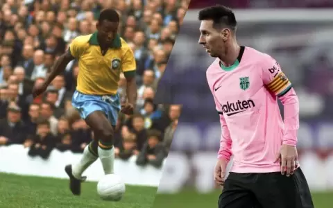 Para el Santos, Lionel Messi a�n no ha superado el r�cord de Pel�