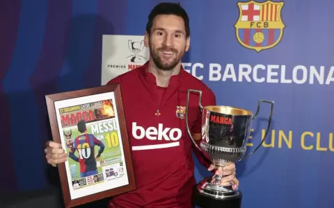 Lionel Messi gana su s�ptimo trofeo Pichichi y supera a Zarra