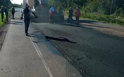 80% de avance en construcci�n de la circunvalaci�n de San Pedro de Ycuamandiy�