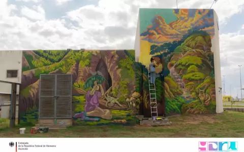 Embajada alemana presenta mural de Vero Sforza