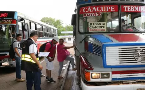Estrictos controles de Dinatran camino a la Villa Serrana