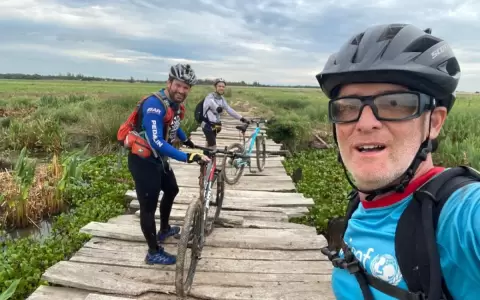 Ciclistas sue�an con la bicisenda m�s larga de Sudam�rica