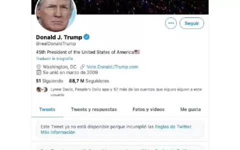 Twitter, Facebook e Instagram bloquean la cuenta de Donald Trump