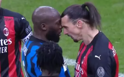 As� fue el cruce entre Zlatan Ibrahimovic y Romelu Lukaku