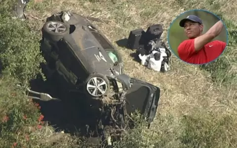 Tiger Woods es internado tras accidente automovil�stico