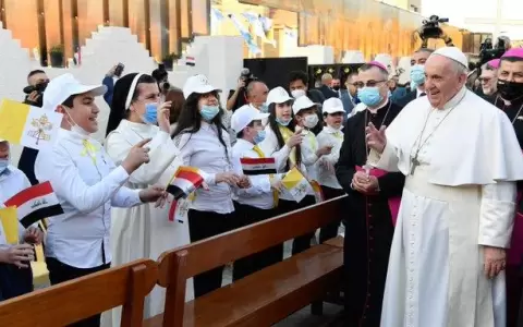 Primera misa del papa Francisco en Bagdad