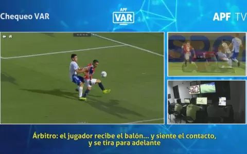 La apreciaci�n del VAR en el pisot�n contra Cardozo Lucena