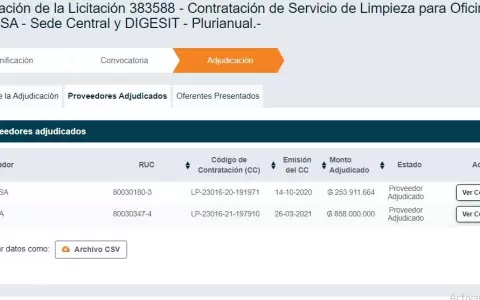Millonario contrato en Senacsa