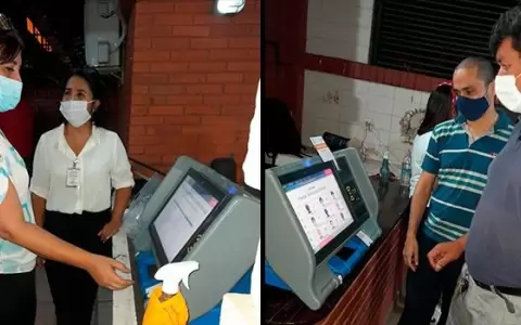 Lambare�os practican con m�quinas de votaci�n de cara a las municipales