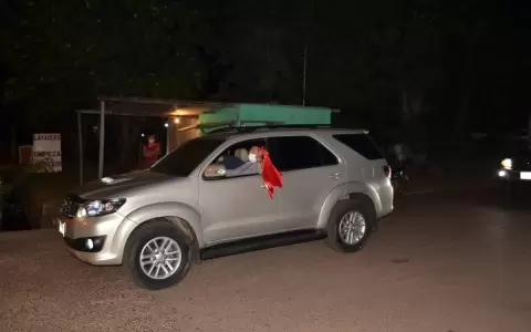 Retamozo festej� nueva banca en el Senado con caravana en Paraguar�