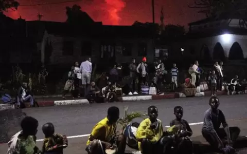 Se detuvo la erupci�n del volc�n en el Congo sin provocar v�ctimas