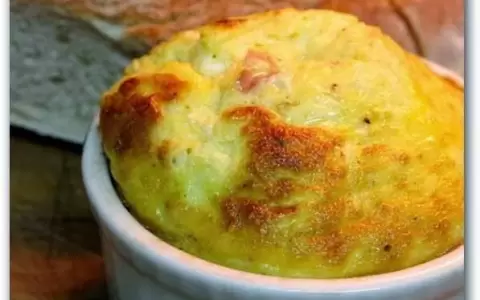 Souffl� de choclo/ma�z y puerros