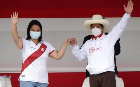 Ballotage en Per�: Fujimori redujo a cinco puntos la diferencia en intenci�n de voto