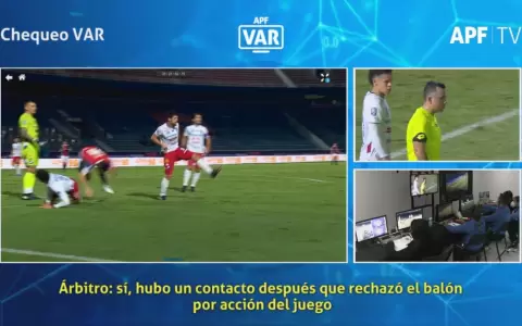 As� vio el VAR la pol�mica jugada entre Mart�nez y Villasanti