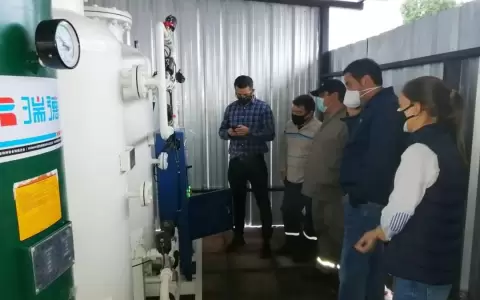 Adelantan habilitaci�n de planta de ox�geno en Villa Elisa ante escasez del producto