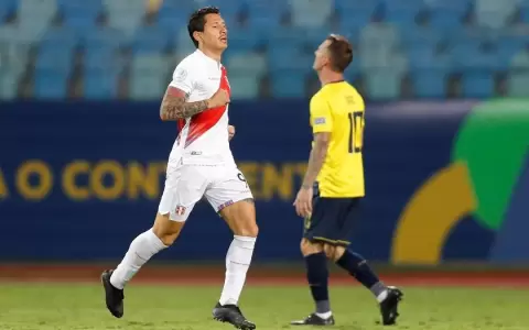 Per� reacciona a tiempo y rescata un empate ante Ecuador
