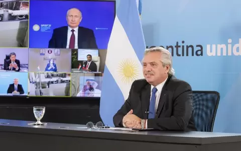 En reuni�n con Putin, Alberto Fern�ndez anunci� vacunas para Paraguay