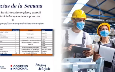 Bolsa de empleo: Hay 114 vacancias en distintas �reas