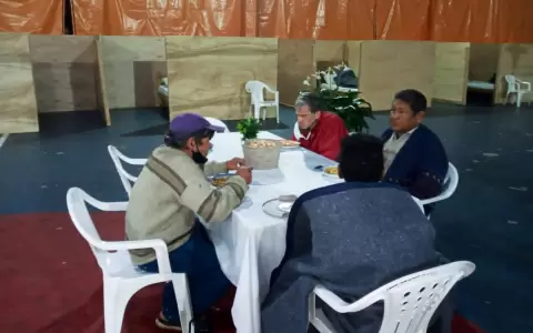 En la fr�a noche, la SEN recibi� a 26 personas en el albergue transitorio
