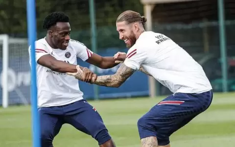 Sergio Ramos ya es uno m�s en el PSG