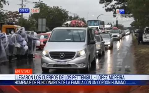 Arriban restos de la Familia Pettengill L�pez Moreira