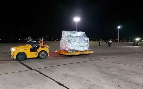 Llegaron esta madrugada 35.100 dosis de Pfizer compradas por el Gobierno