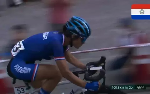 Agua Marina Esp�nola, la primera ciclista paraguaya en Olimpiadas