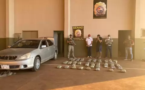 Capturan a polic�a que transportaba droga en Pedro Juan
