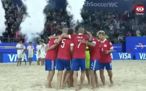 Mundial de f�tbol de playa: Paraguay cae en penales ante Rusia