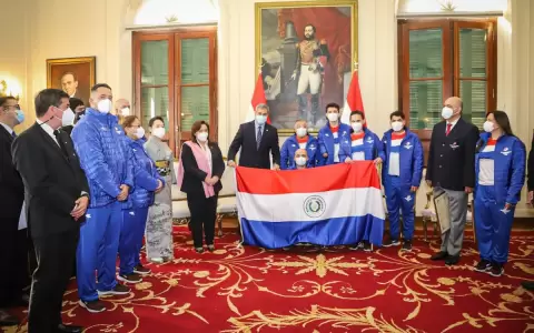 Abdo recibi� a delegaci�n paraguaya que participar� de los Juegos Paral�mpicos