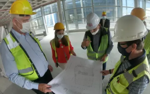 Verificaron avance de obras para nuevas Oficinas de Gobierno