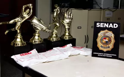 Senad halla coca�na en trofeos con destino a Gran Breta�a