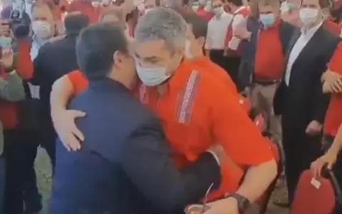 Fugaz "abrazo republicano" entre Abdo y Cartes