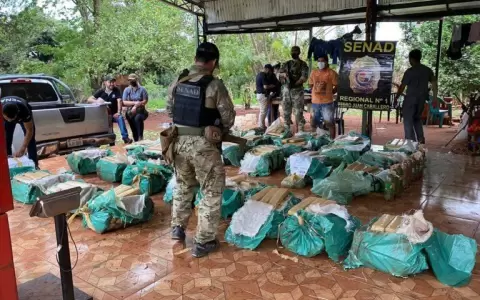 Hallan m�s de una tonelada de marihuana en Pedro Juan Caballero