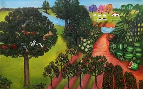 "Mitos, fiestas y procesiones", de Adelaida Colm�n, en el Centro Cultural del Lago
