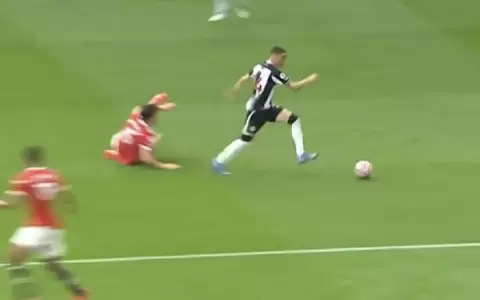 La espectacular jugada de Miguel Almir�n en el gol de Newcastle