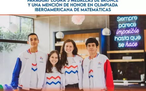 Paraguayos logran bronce y menci�n de honor en Olimpiadas de Matem�ticas