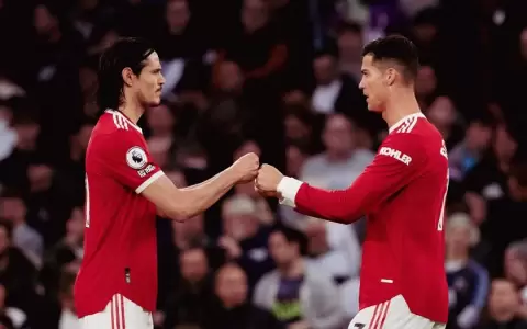 Cristiano Ronaldo y Edinson Cavani le dan la victoria al Manchester