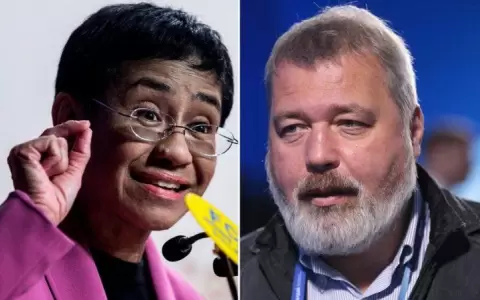 Premio Nobel de la Paz 2021 para los periodistas Mar�a Ressa y Dmitry Muratov