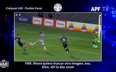As� vio el VAR el penal sancionado por Juan Gabriel Ben�tez